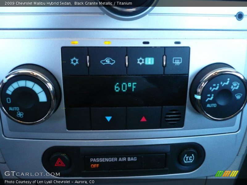 Black Granite Metallic / Titanium 2009 Chevrolet Malibu Hybrid Sedan