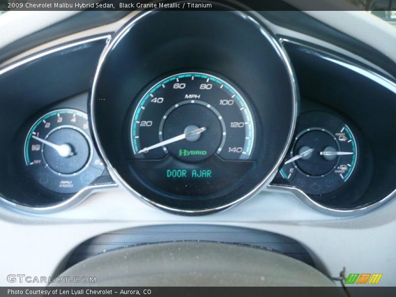 Black Granite Metallic / Titanium 2009 Chevrolet Malibu Hybrid Sedan