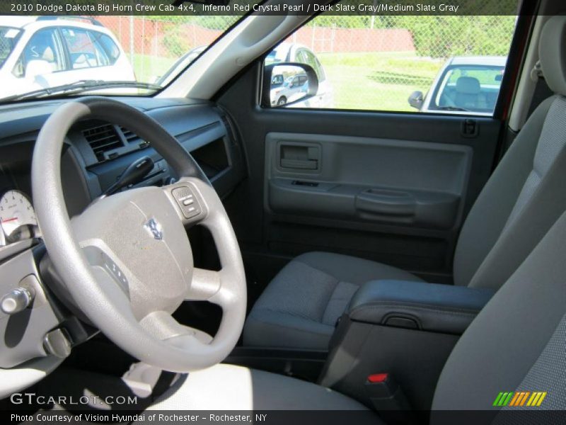 Inferno Red Crystal Pearl / Dark Slate Gray/Medium Slate Gray 2010 Dodge Dakota Big Horn Crew Cab 4x4