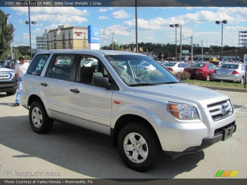 Billet Silver Metallic / Gray 2007 Honda Pilot LX 4WD