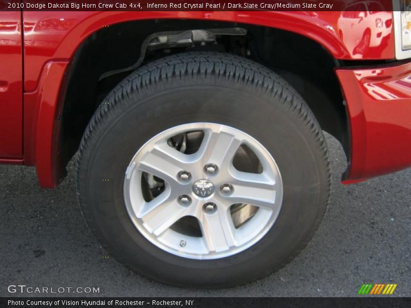 Inferno Red Crystal Pearl / Dark Slate Gray/Medium Slate Gray 2010 Dodge Dakota Big Horn Crew Cab 4x4