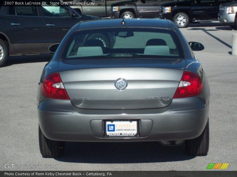 Stone Gray Metallic / Gray 2007 Buick LaCrosse CX