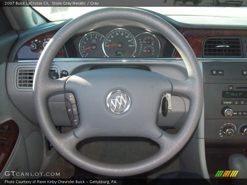 Stone Gray Metallic / Gray 2007 Buick LaCrosse CX