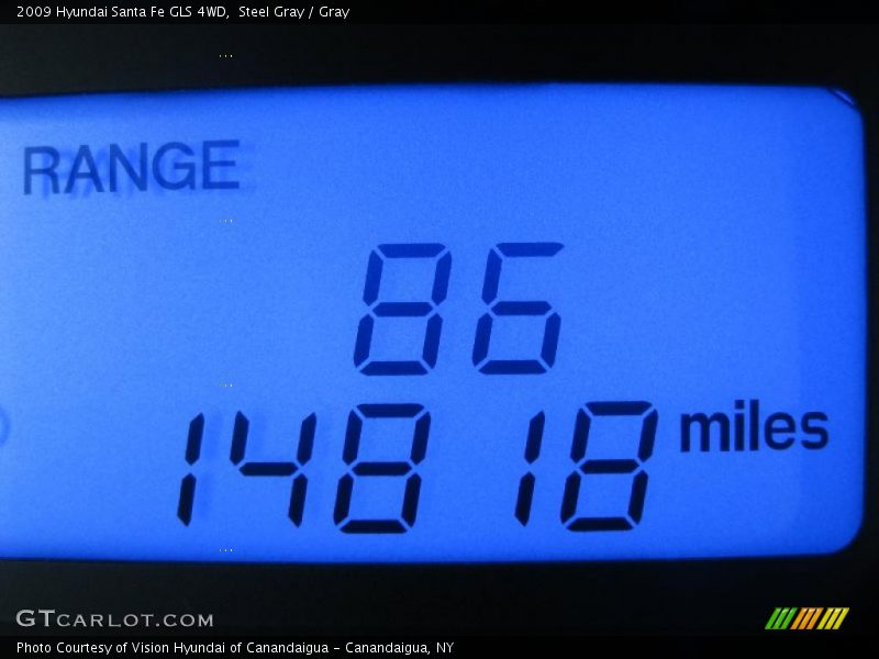 Steel Gray / Gray 2009 Hyundai Santa Fe GLS 4WD