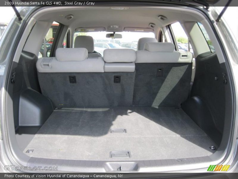 Steel Gray / Gray 2009 Hyundai Santa Fe GLS 4WD