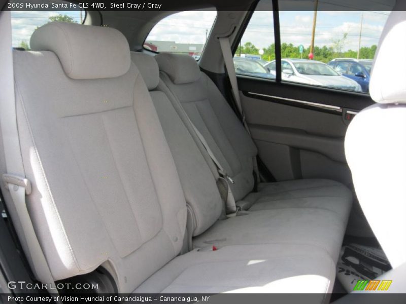 Steel Gray / Gray 2009 Hyundai Santa Fe GLS 4WD