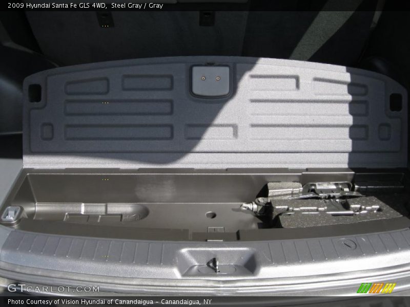 Steel Gray / Gray 2009 Hyundai Santa Fe GLS 4WD