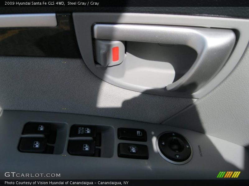 Steel Gray / Gray 2009 Hyundai Santa Fe GLS 4WD