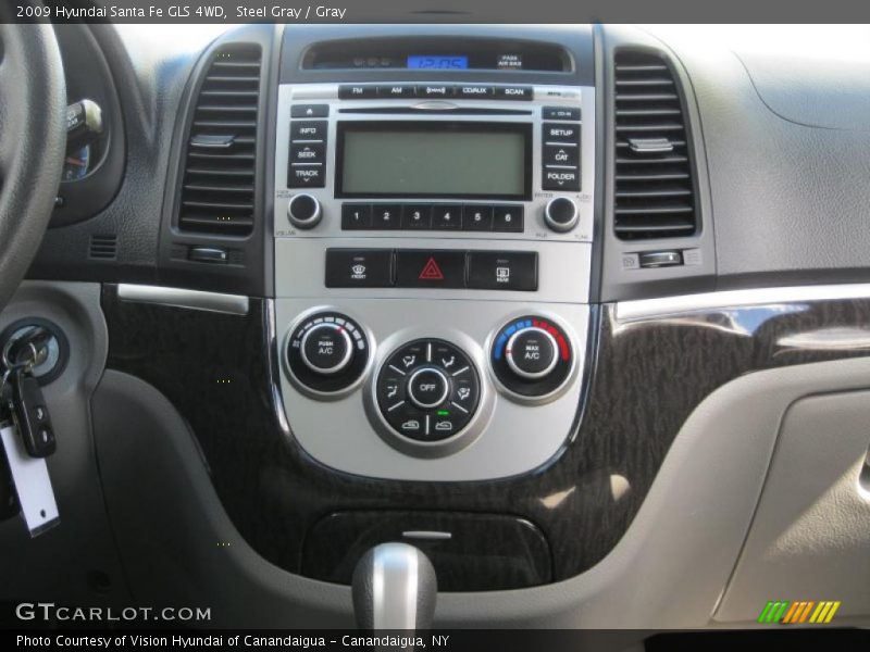 Steel Gray / Gray 2009 Hyundai Santa Fe GLS 4WD