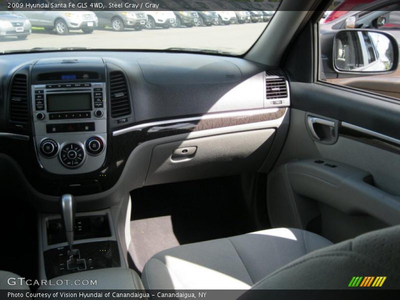 Steel Gray / Gray 2009 Hyundai Santa Fe GLS 4WD