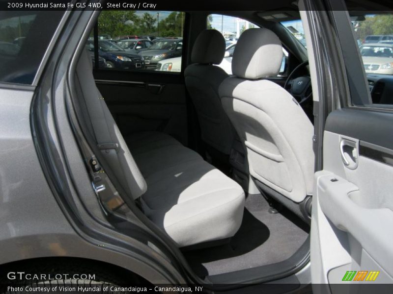 Steel Gray / Gray 2009 Hyundai Santa Fe GLS 4WD