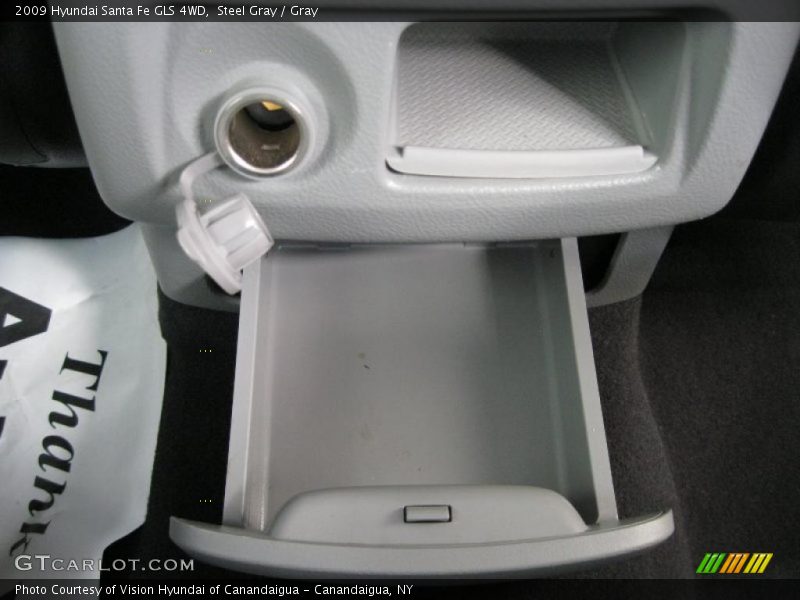 Steel Gray / Gray 2009 Hyundai Santa Fe GLS 4WD