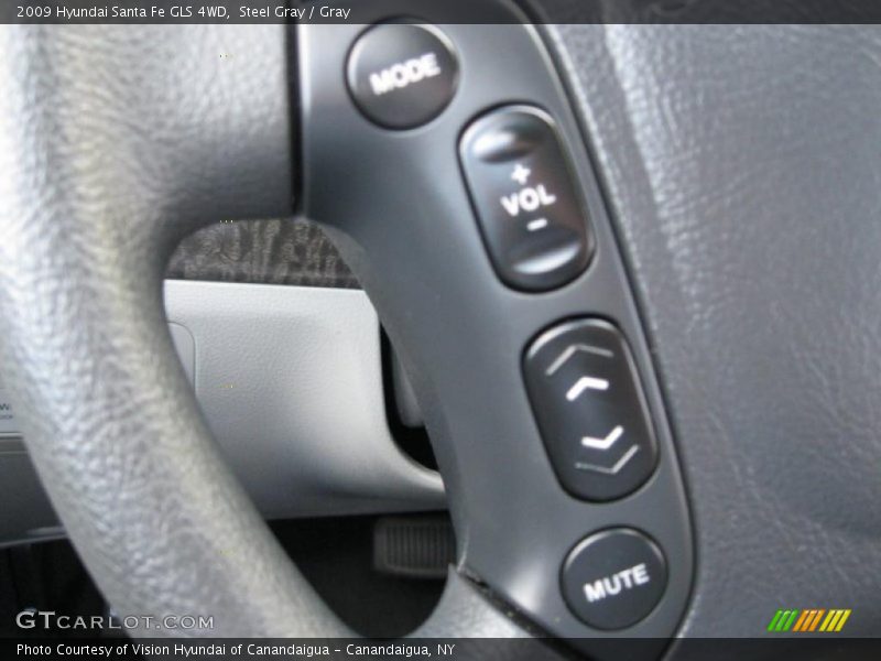 Steel Gray / Gray 2009 Hyundai Santa Fe GLS 4WD