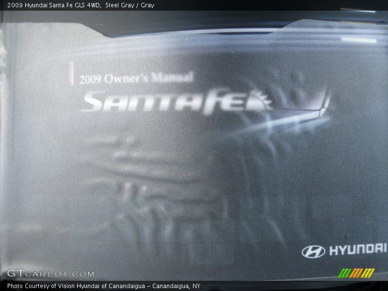 Steel Gray / Gray 2009 Hyundai Santa Fe GLS 4WD