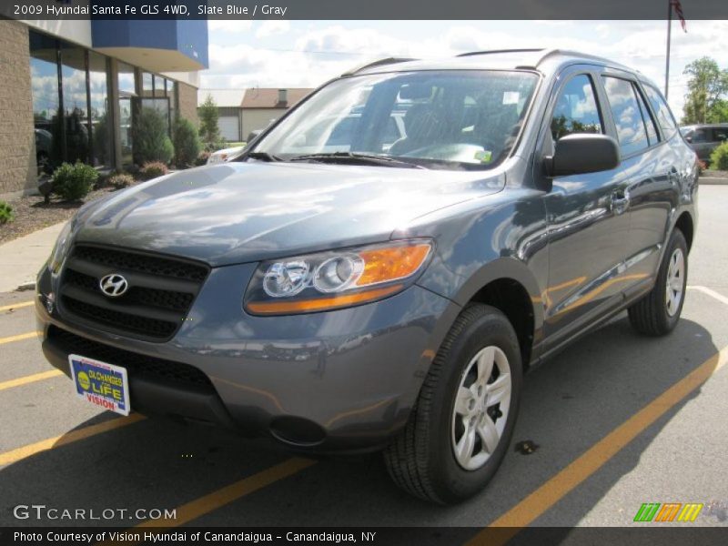 Slate Blue / Gray 2009 Hyundai Santa Fe GLS 4WD