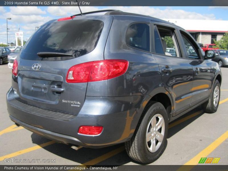 Slate Blue / Gray 2009 Hyundai Santa Fe GLS 4WD