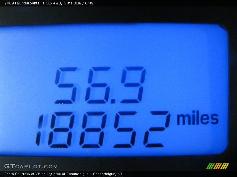 Slate Blue / Gray 2009 Hyundai Santa Fe GLS 4WD