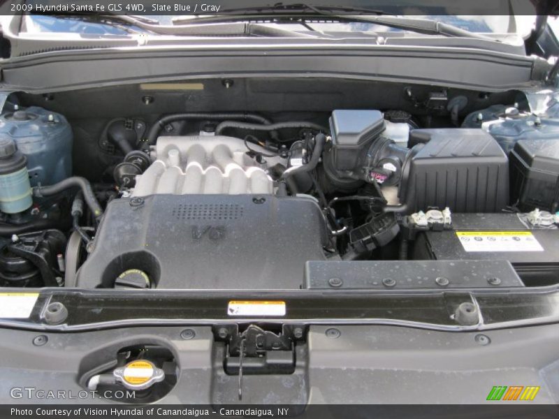Slate Blue / Gray 2009 Hyundai Santa Fe GLS 4WD