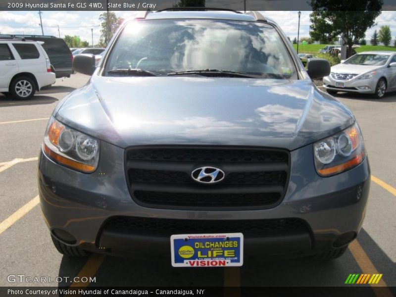 Slate Blue / Gray 2009 Hyundai Santa Fe GLS 4WD