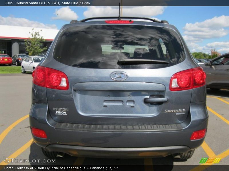 Slate Blue / Gray 2009 Hyundai Santa Fe GLS 4WD