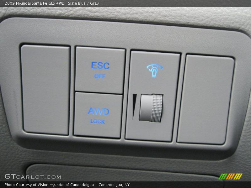 Slate Blue / Gray 2009 Hyundai Santa Fe GLS 4WD