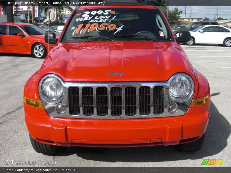 Flame Red / Medium Slate Gray 2005 Jeep Liberty Limited