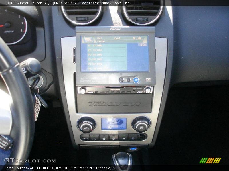Quicksilver / GT Black Leather/Black Sport Grip 2008 Hyundai Tiburon GT