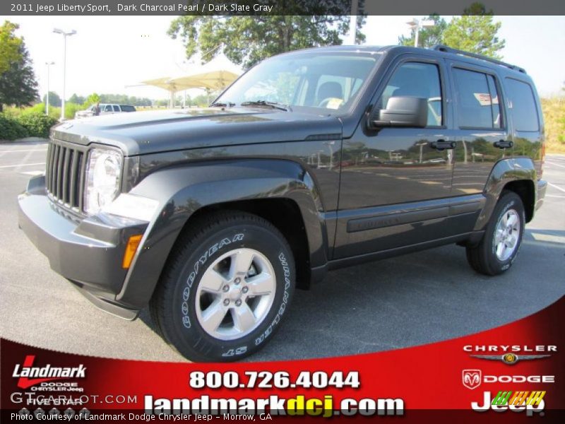 Dark Charcoal Pearl / Dark Slate Gray 2011 Jeep Liberty Sport