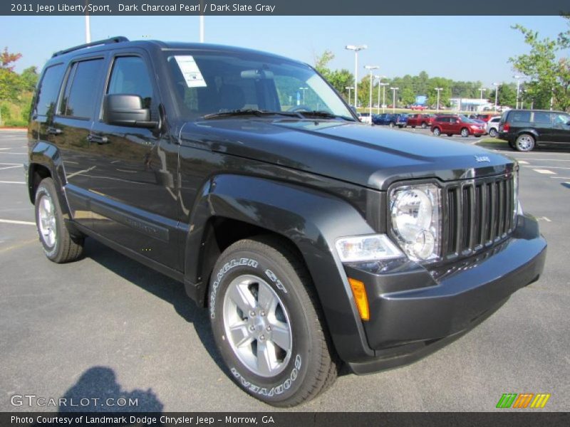 Dark Charcoal Pearl / Dark Slate Gray 2011 Jeep Liberty Sport