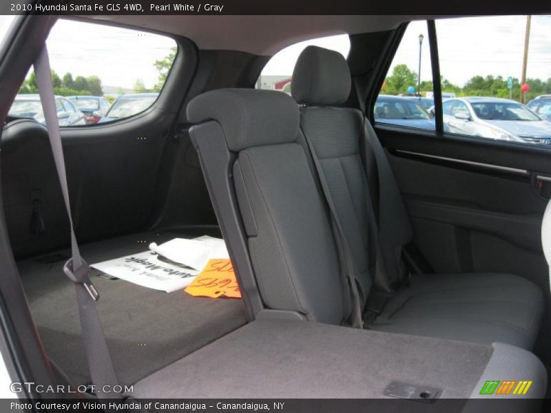 Pearl White / Gray 2010 Hyundai Santa Fe GLS 4WD