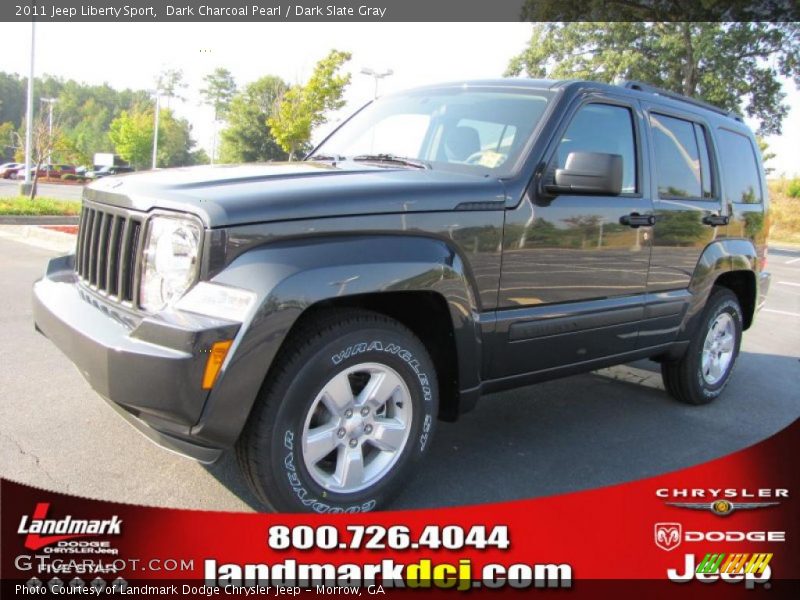 Dark Charcoal Pearl / Dark Slate Gray 2011 Jeep Liberty Sport