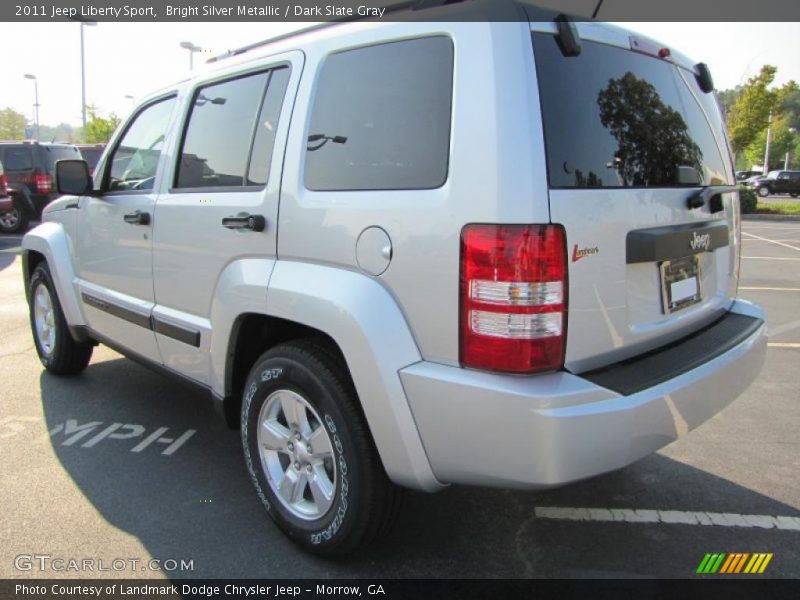 Bright Silver Metallic / Dark Slate Gray 2011 Jeep Liberty Sport