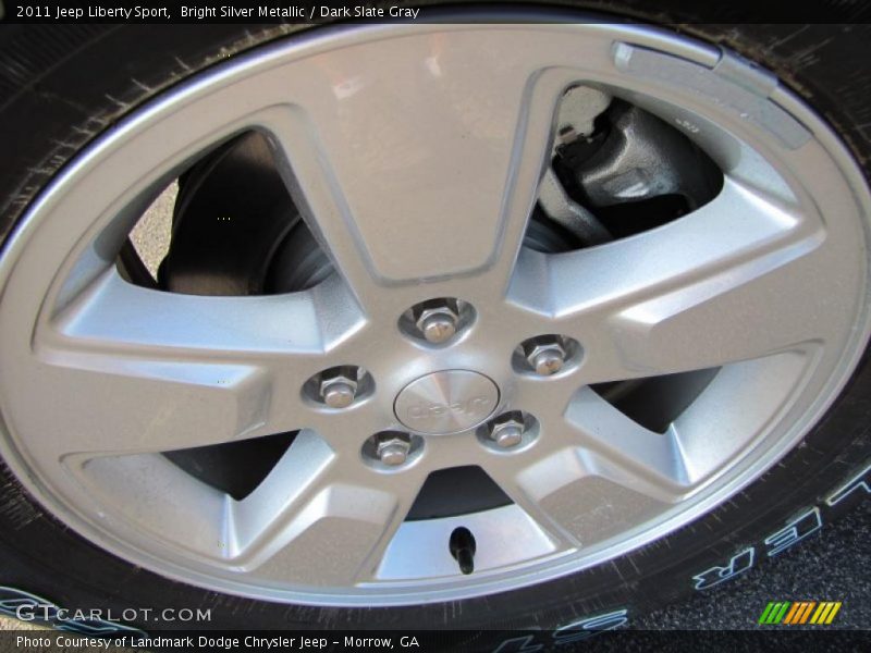 Bright Silver Metallic / Dark Slate Gray 2011 Jeep Liberty Sport