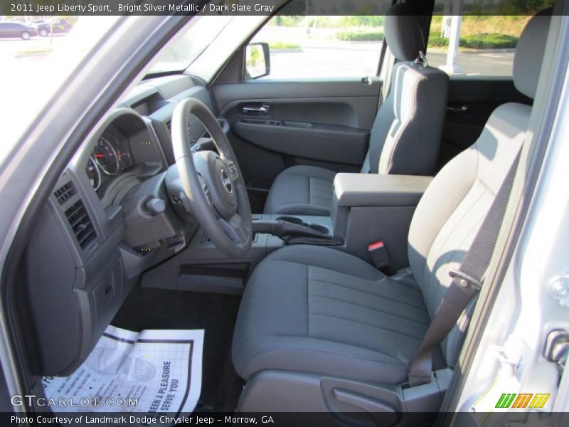 Bright Silver Metallic / Dark Slate Gray 2011 Jeep Liberty Sport