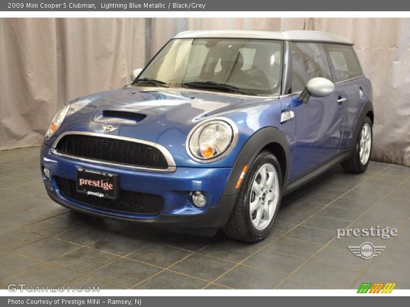 Lightning Blue Metallic / Black/Grey 2009 Mini Cooper S Clubman