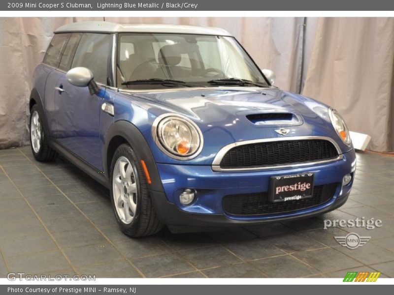 Lightning Blue Metallic / Black/Grey 2009 Mini Cooper S Clubman