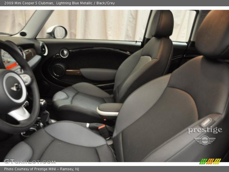 Lightning Blue Metallic / Black/Grey 2009 Mini Cooper S Clubman