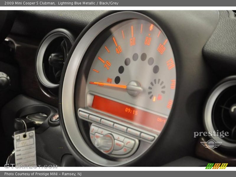 Lightning Blue Metallic / Black/Grey 2009 Mini Cooper S Clubman
