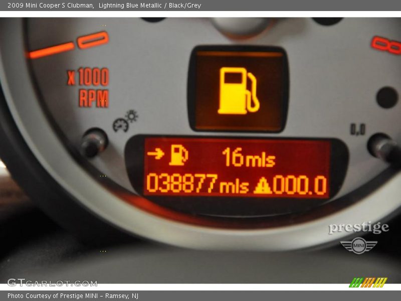 Lightning Blue Metallic / Black/Grey 2009 Mini Cooper S Clubman