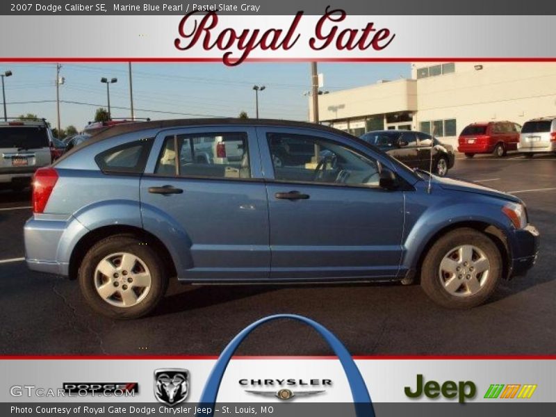 Marine Blue Pearl / Pastel Slate Gray 2007 Dodge Caliber SE