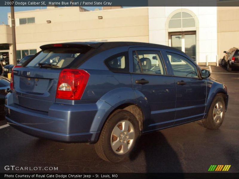 Marine Blue Pearl / Pastel Slate Gray 2007 Dodge Caliber SE