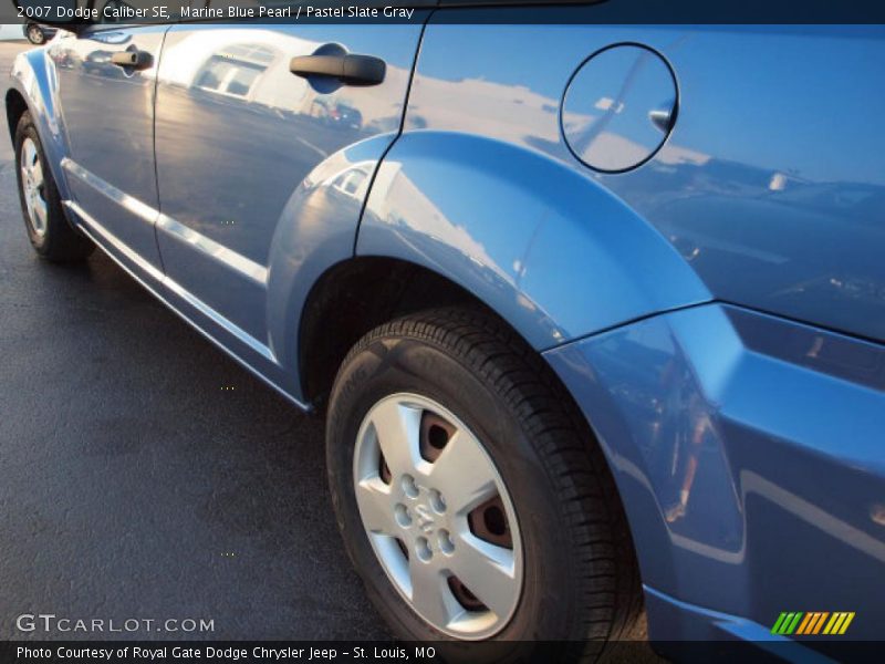 Marine Blue Pearl / Pastel Slate Gray 2007 Dodge Caliber SE