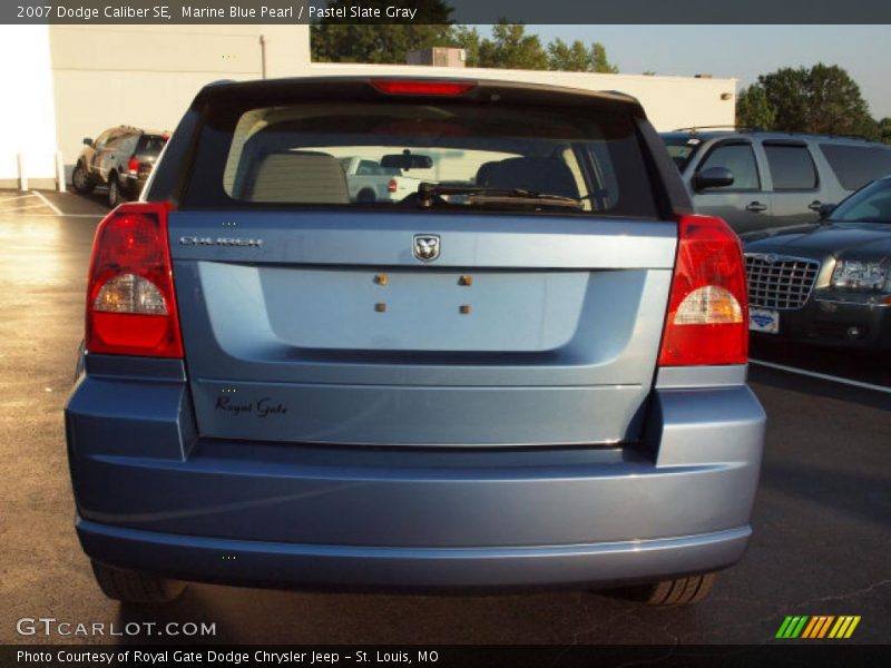 Marine Blue Pearl / Pastel Slate Gray 2007 Dodge Caliber SE