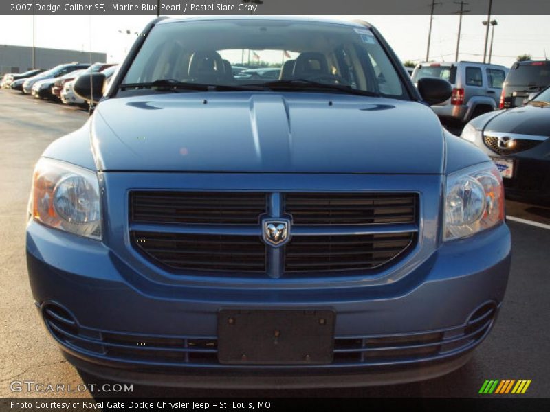 Marine Blue Pearl / Pastel Slate Gray 2007 Dodge Caliber SE