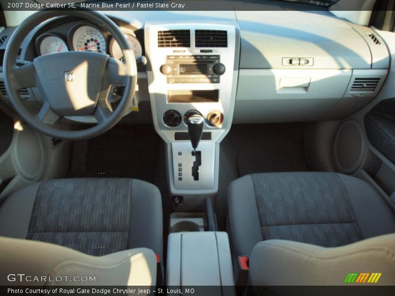 Marine Blue Pearl / Pastel Slate Gray 2007 Dodge Caliber SE