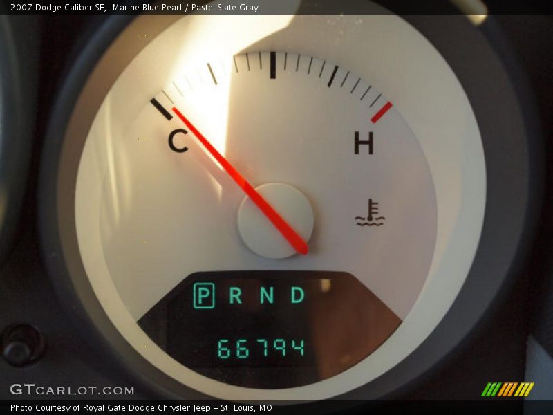 Marine Blue Pearl / Pastel Slate Gray 2007 Dodge Caliber SE