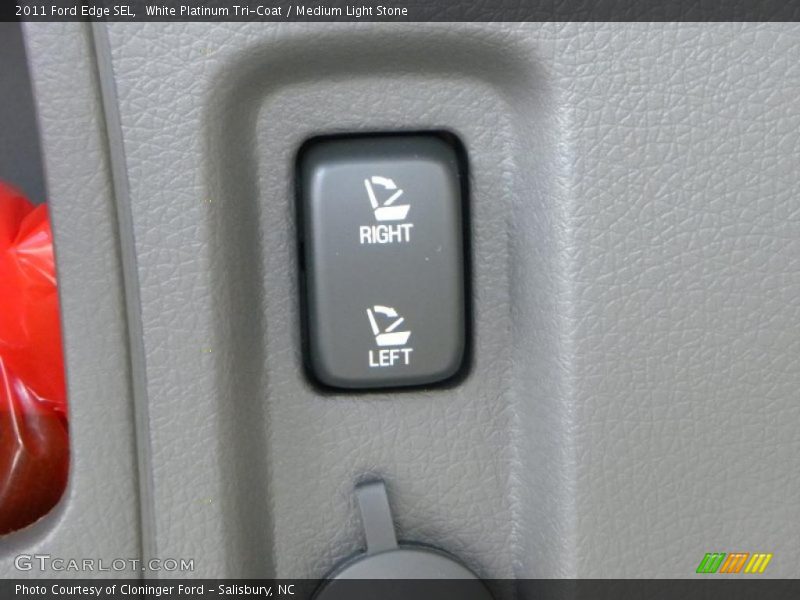White Platinum Tri-Coat / Medium Light Stone 2011 Ford Edge SEL