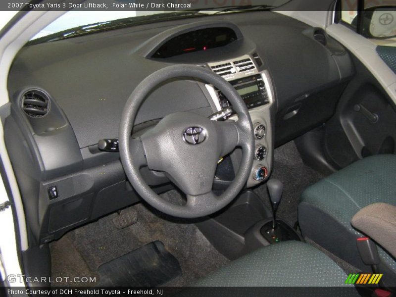 Polar White / Dark Charcoal 2007 Toyota Yaris 3 Door Liftback