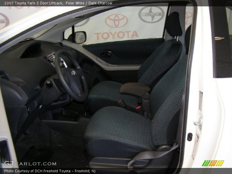 Polar White / Dark Charcoal 2007 Toyota Yaris 3 Door Liftback