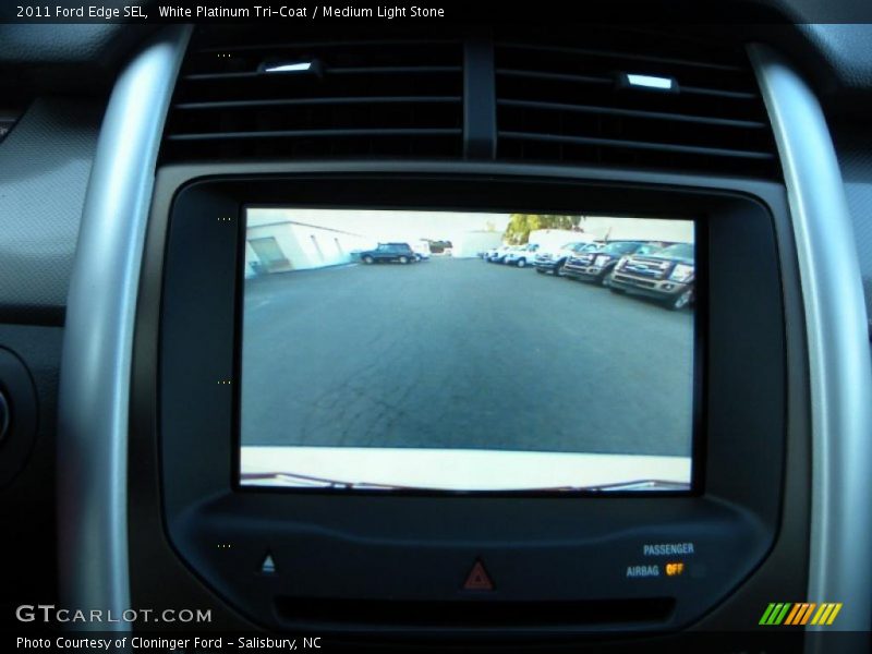 White Platinum Tri-Coat / Medium Light Stone 2011 Ford Edge SEL